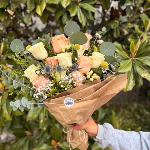 The Elegant hand-tied bouquet from Growe Flowers
